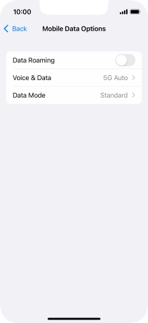 Press Data Mode.