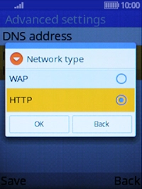 Select HTTP.