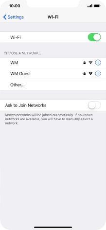 Press the required Wi-Fi network and key in the password for the Wi-Fi network. Press the required Wi-Fi network and key in the password for the Wi-Fi network.