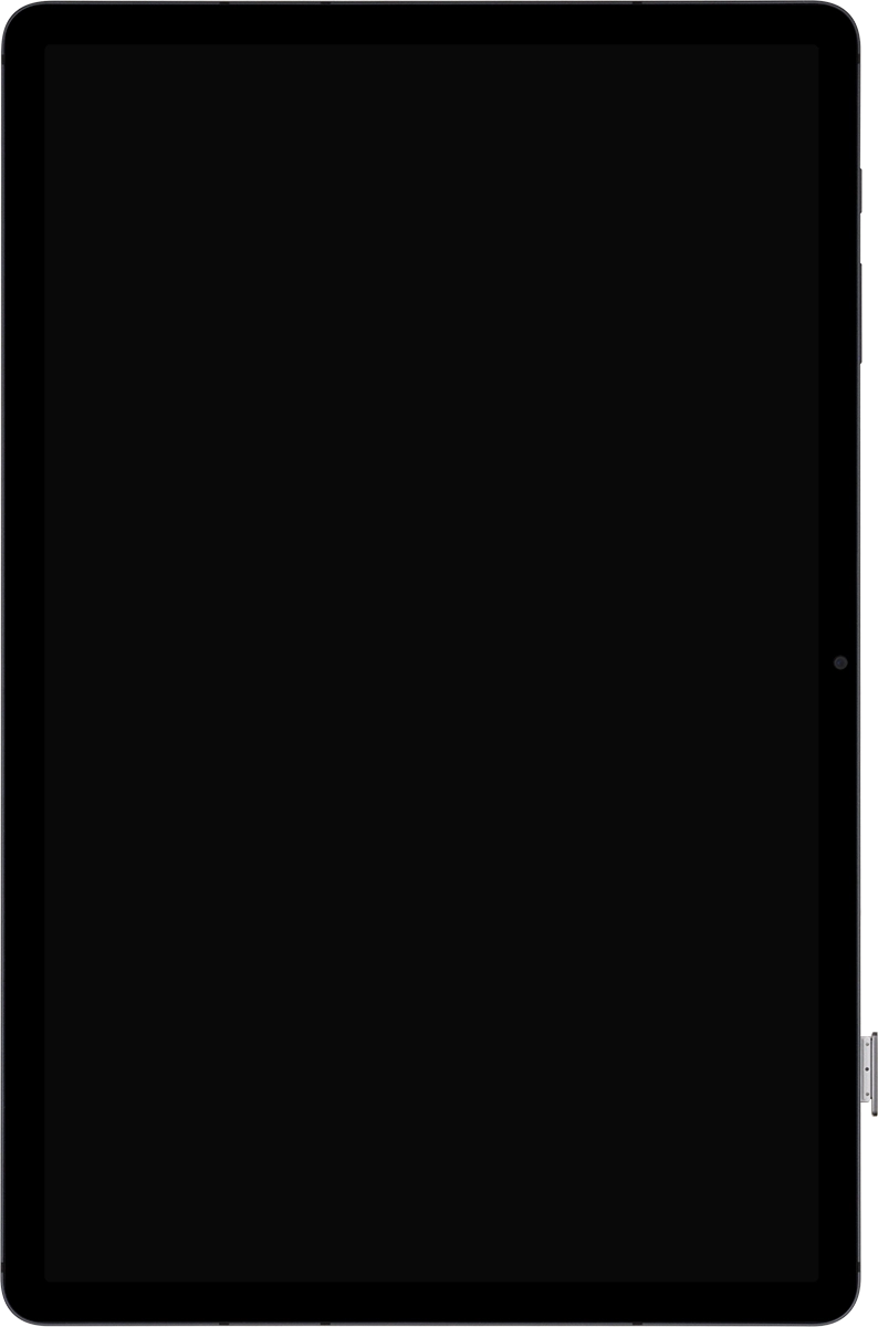 Remove the card holder from your tablet.