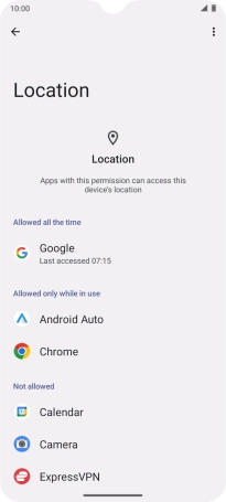 Press the required app. Press the required app.