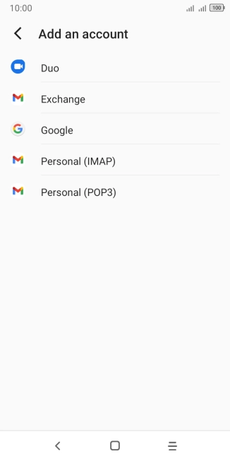 Press Google.