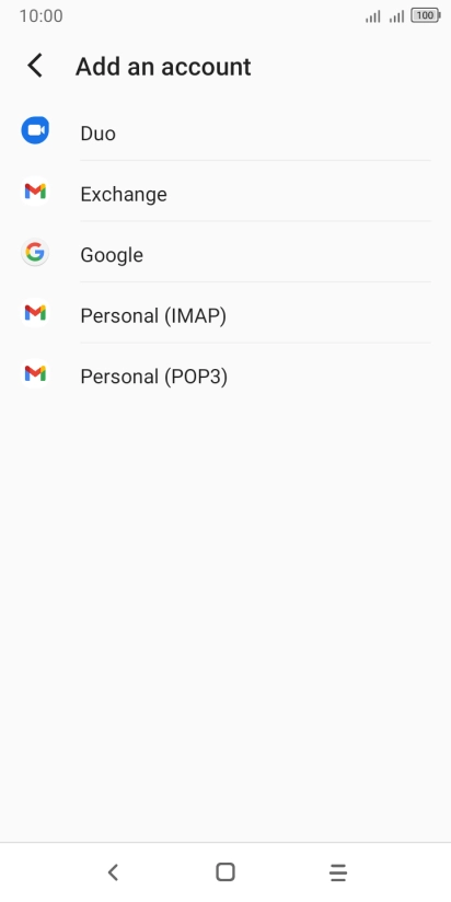 Press Google.