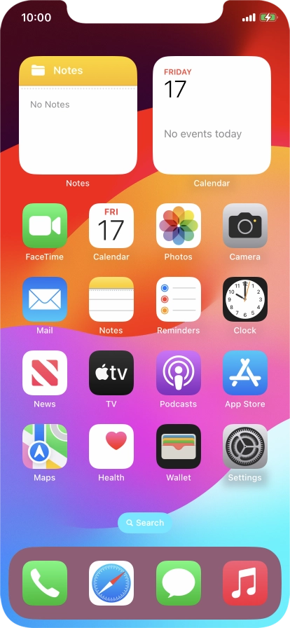 When the battery charging icon is displayed, the battery is charging.