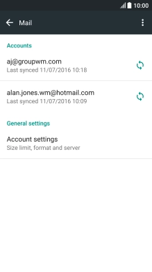 Press Account settings.