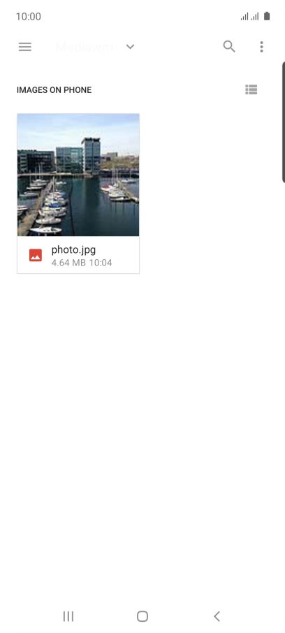 Press the required file.