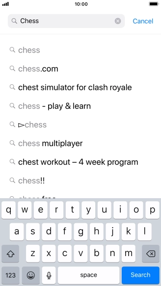 Press Search.