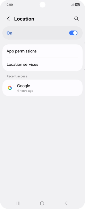 Press App permissions.