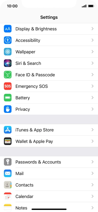 Press iTunes & App Store.