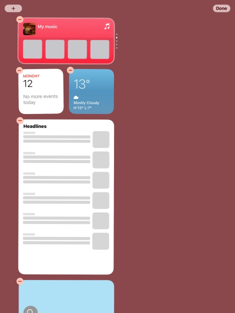 Press the add icon.