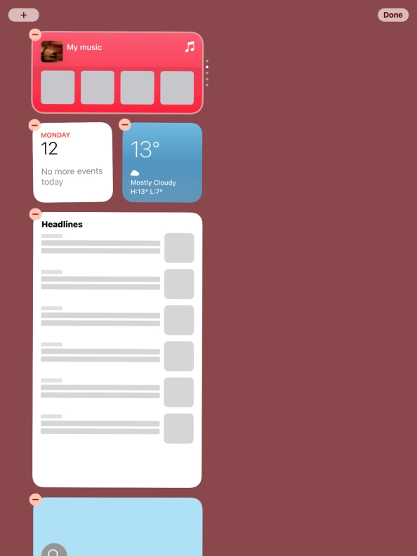 Press the add icon.