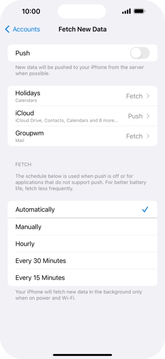 If you turn off the function, press the required setting. If you turn off the function, press the required setting.