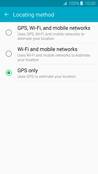 If you select GPS, Wi-Fi, and mobile networks, your phone can find your exact position using the GPS satellites, the mobile network and nearby Wi-Fi networks. Satellite-based GPS requires a clear view of the sky.