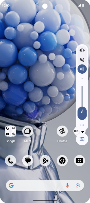 Press the silent mode icon to turn on the function. Press the silent mode icon to turn on the function.