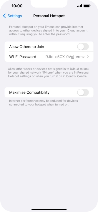 Press Wi-Fi Password and key in the required password. Press Wi-Fi Password and key in the required password.