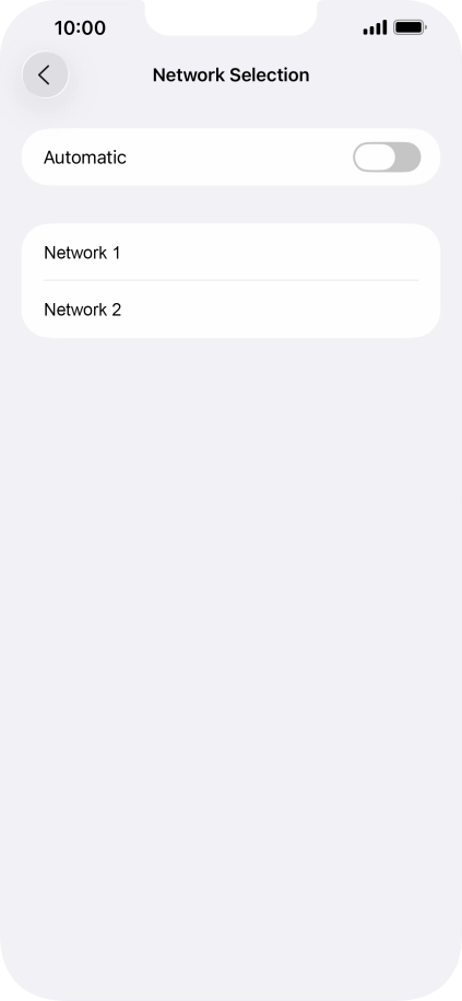 If you turn off the function, press the required network. If you turn off the function, press the required network.