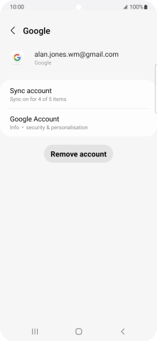 Press Sync account. Press Sync account.
