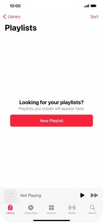 Press New Playlist.