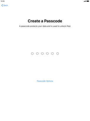 Press Passcode Options.