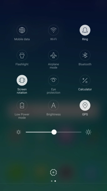 Press the sound mode icon to turn silent mode on or off.