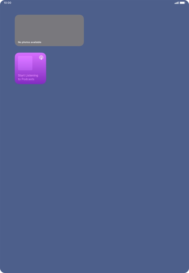 Press and hold the required Widget Stack. Press and hold the required Widget Stack.