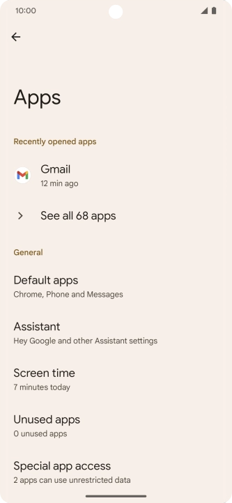 Press See all apps.