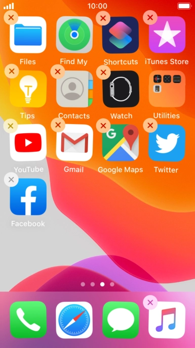 Press the delete icon next to the required app. Press the delete icon next to the required app.