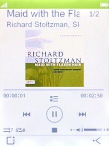 Press Navigation key right to go to the next audio file. Press Navigation key right to go to the next audio file.