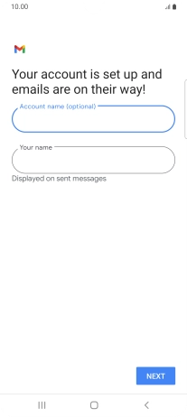 Press Your name and key in the required sender name. Press Your name and key in the required sender name.