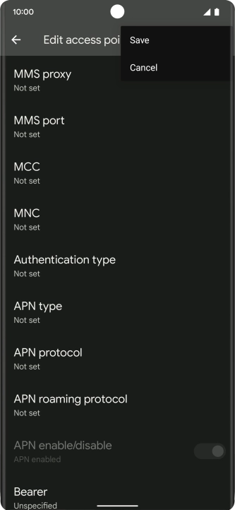 Press Save.