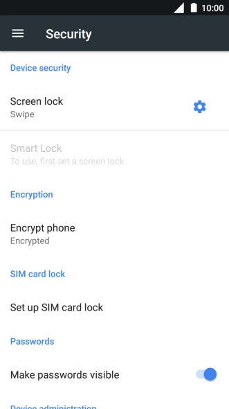 Press Screen lock. Press Screen lock.