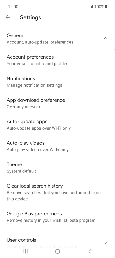 Press Auto-update apps. Press Auto-update apps.
