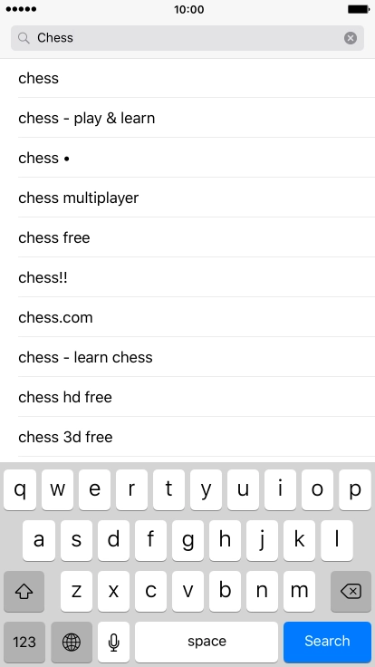 Press Search.