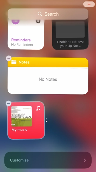 Press the Home key.