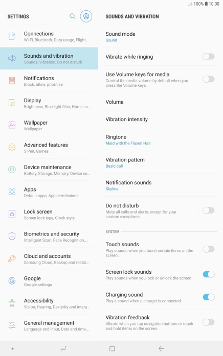 Press the Home key to return to the home screen.