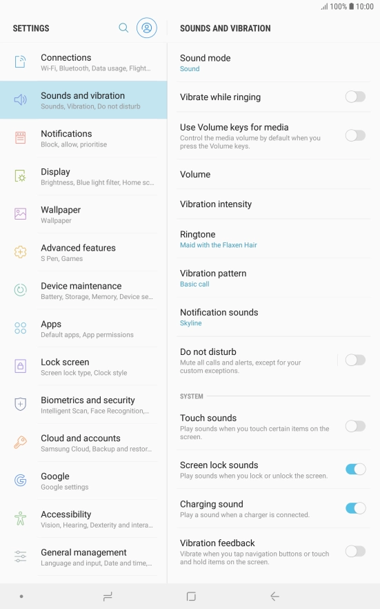 Press the Home key to return to the home screen.