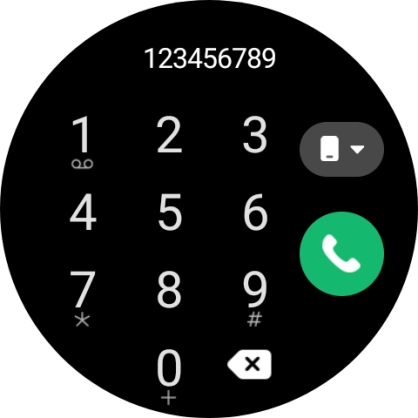 Press the call icon. Press the call icon.