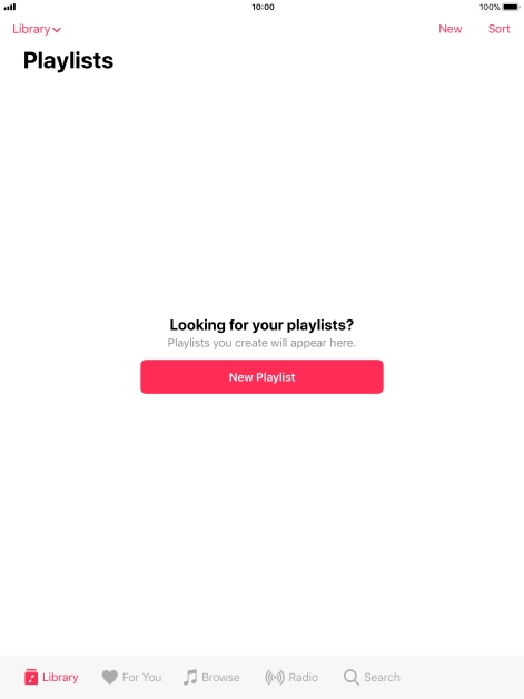 Press New Playlist.