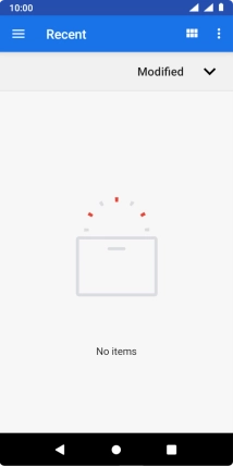 Slide your finger right starting from the left side of the screen and go to the required folder. Slide your finger right starting from the left side of the screen and go to the required folder.