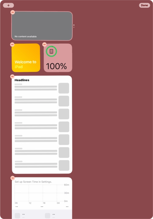 Press the add icon.
