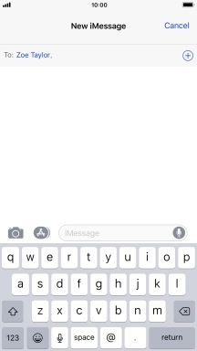 You can also send pictures, video clips, audio files and different effects in your iMessage. Follow the instructions on the screen to send your iMessage with the required content.