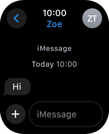 Press iMessage.