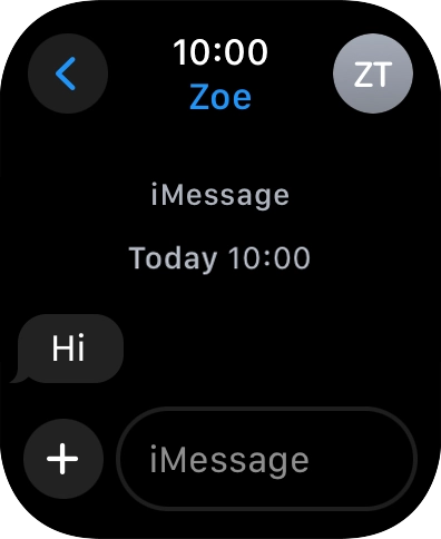 Press iMessage.