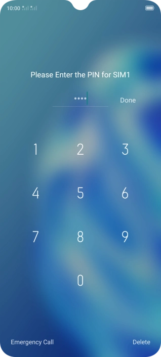 If you're asked to key in your PIN, do so and press Done. If you're asked to key in your PIN, do so and press Done.