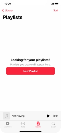 Press New Playlist. Press New Playlist.