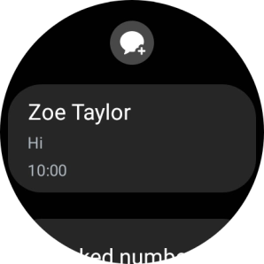 Press the required text message to read it.