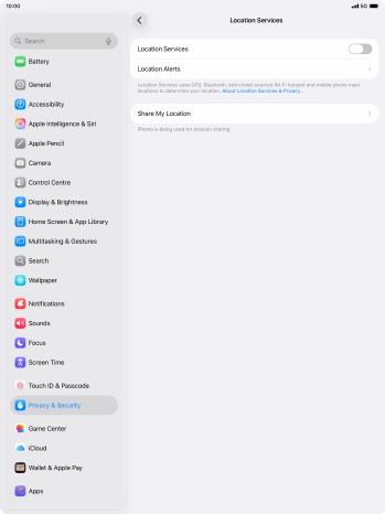 Press the indicator next to Press the indicator next to