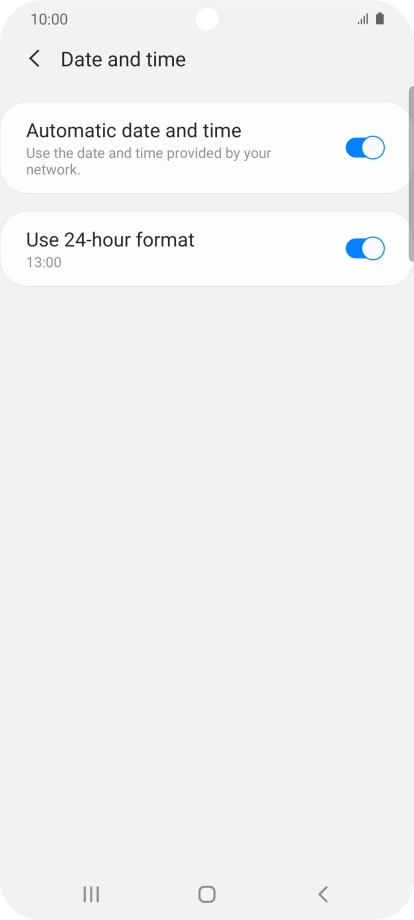 Press the Home key to return to the home screen. Press the Home key to return to the home screen.