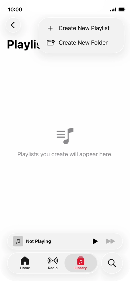 Press Create New Playlist.