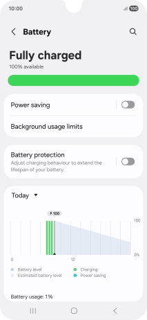 Press Power saving.